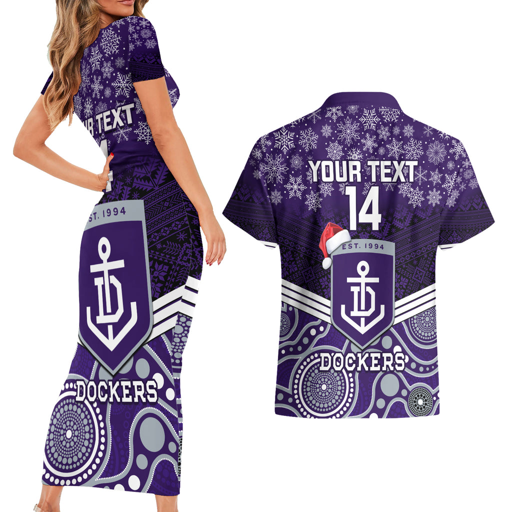 custom-dockers-football-christmas-couples-matching-short-sleeve-bodycon-dress-and-hawaiian-shirt-merry-xmas-2023-mix-aboriginal-art