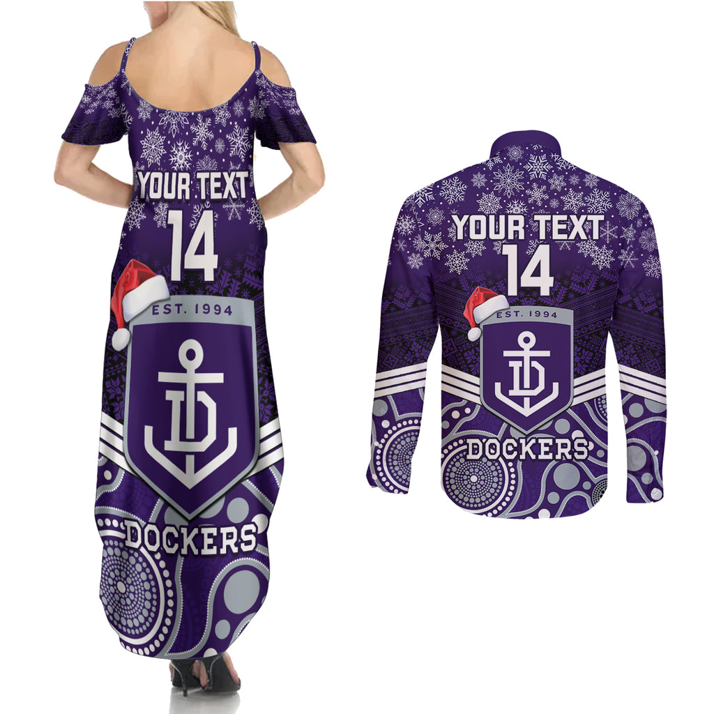 custom-dockers-football-christmas-couples-matching-summer-maxi-dress-and-long-sleeve-button-shirt-merry-xmas-2023-mix-aboriginal-art