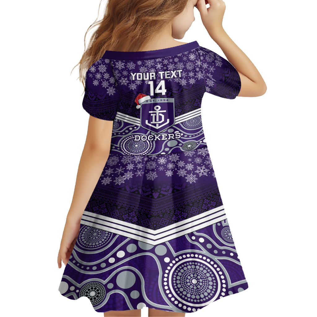 custom-dockers-football-christmas-kid-short-sleeve-dress-merry-xmas-2023-mix-aboriginal-art
