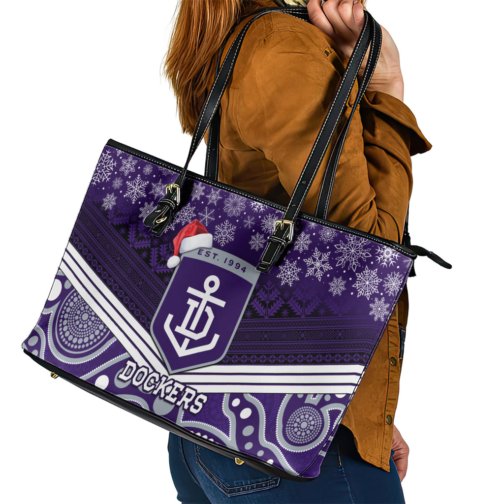 custom-dockers-football-christmas-leather-tote-bag-merry-xmas-2023-mix-aboriginal-art