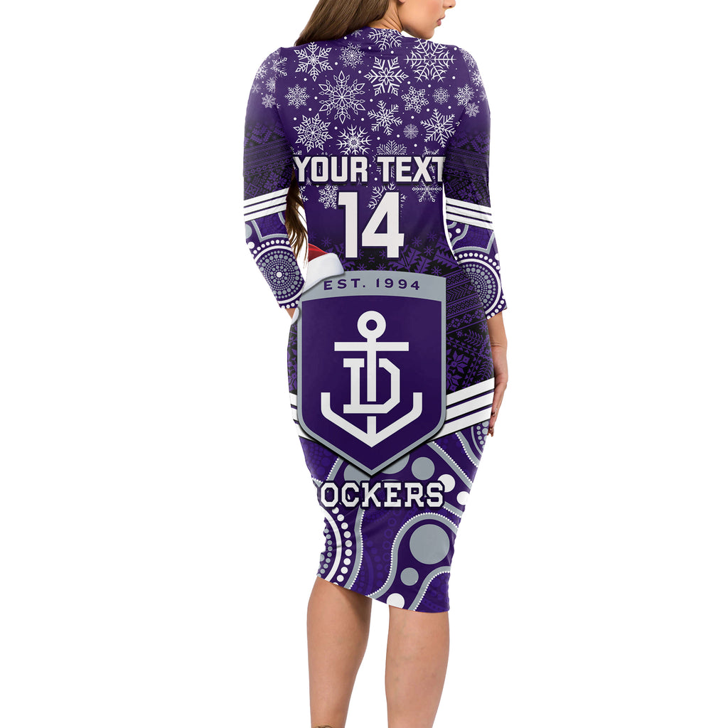 custom-dockers-football-christmas-long-sleeve-bodycon-dress-merry-xmas-2023-mix-aboriginal-art