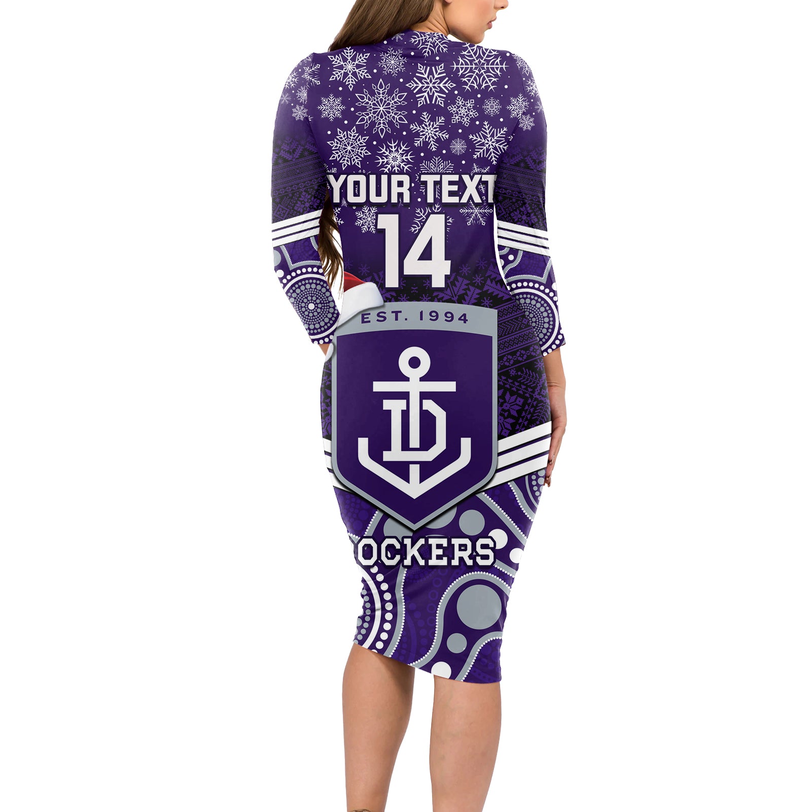 custom-dockers-football-christmas-long-sleeve-bodycon-dress-merry-xmas-2023-mix-aboriginal-art