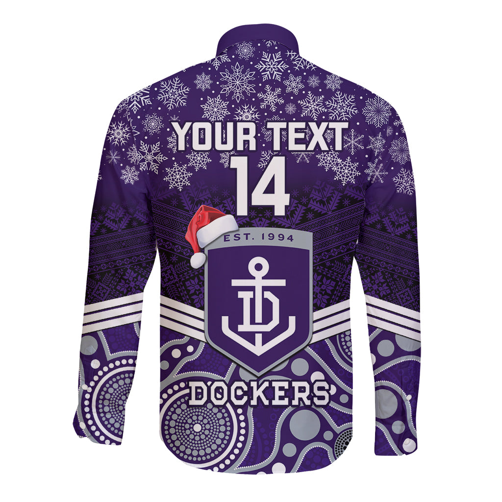 custom-dockers-football-christmas-long-sleeve-button-shirt-merry-xmas-2023-mix-aboriginal-art