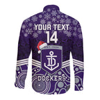 custom-dockers-football-christmas-long-sleeve-button-shirt-merry-xmas-2023-mix-aboriginal-art