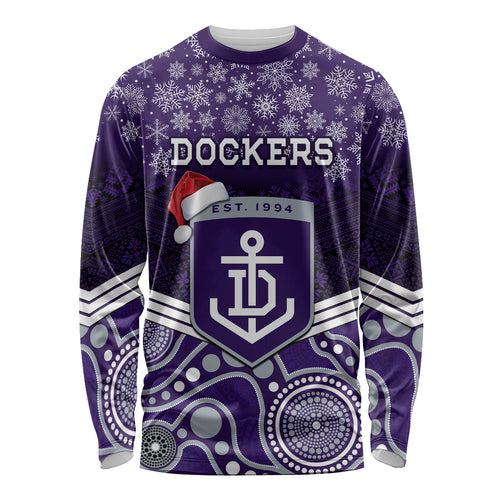 custom-dockers-football-christmas-long-sleeve-shirt-merry-xmas-2023-mix-aboriginal-art
