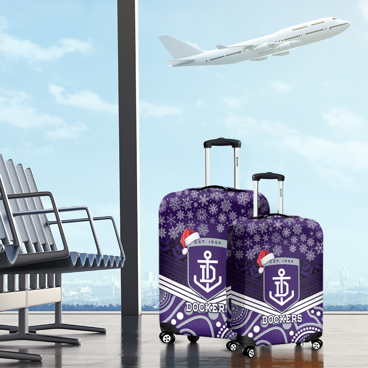 custom-dockers-football-christmas-luggage-cover-merry-xmas-2023-mix-aboriginal-art
