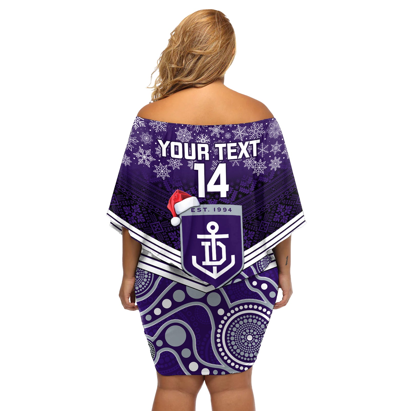 custom-dockers-football-christmas-off-shoulder-short-dress-merry-xmas-2023-mix-aboriginal-art