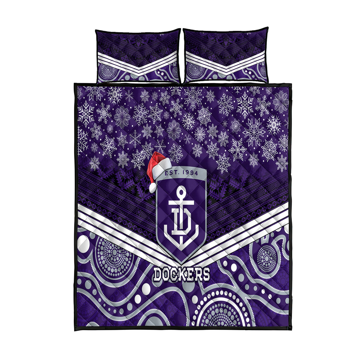 custom-dockers-football-christmas-quilt-bed-set-merry-xmas-2023-mix-aboriginal-art