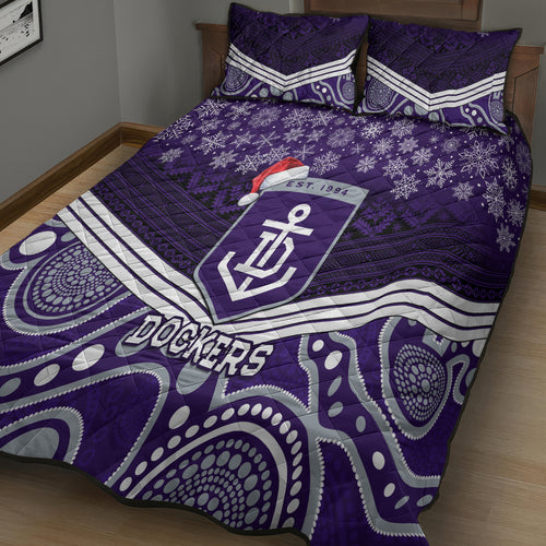 custom-dockers-football-christmas-quilt-bed-set-merry-xmas-2023-mix-aboriginal-art