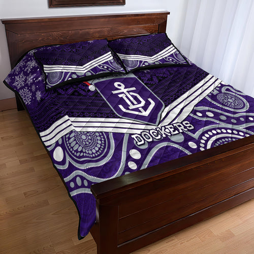custom-dockers-football-christmas-quilt-bed-set-merry-xmas-2023-mix-aboriginal-art