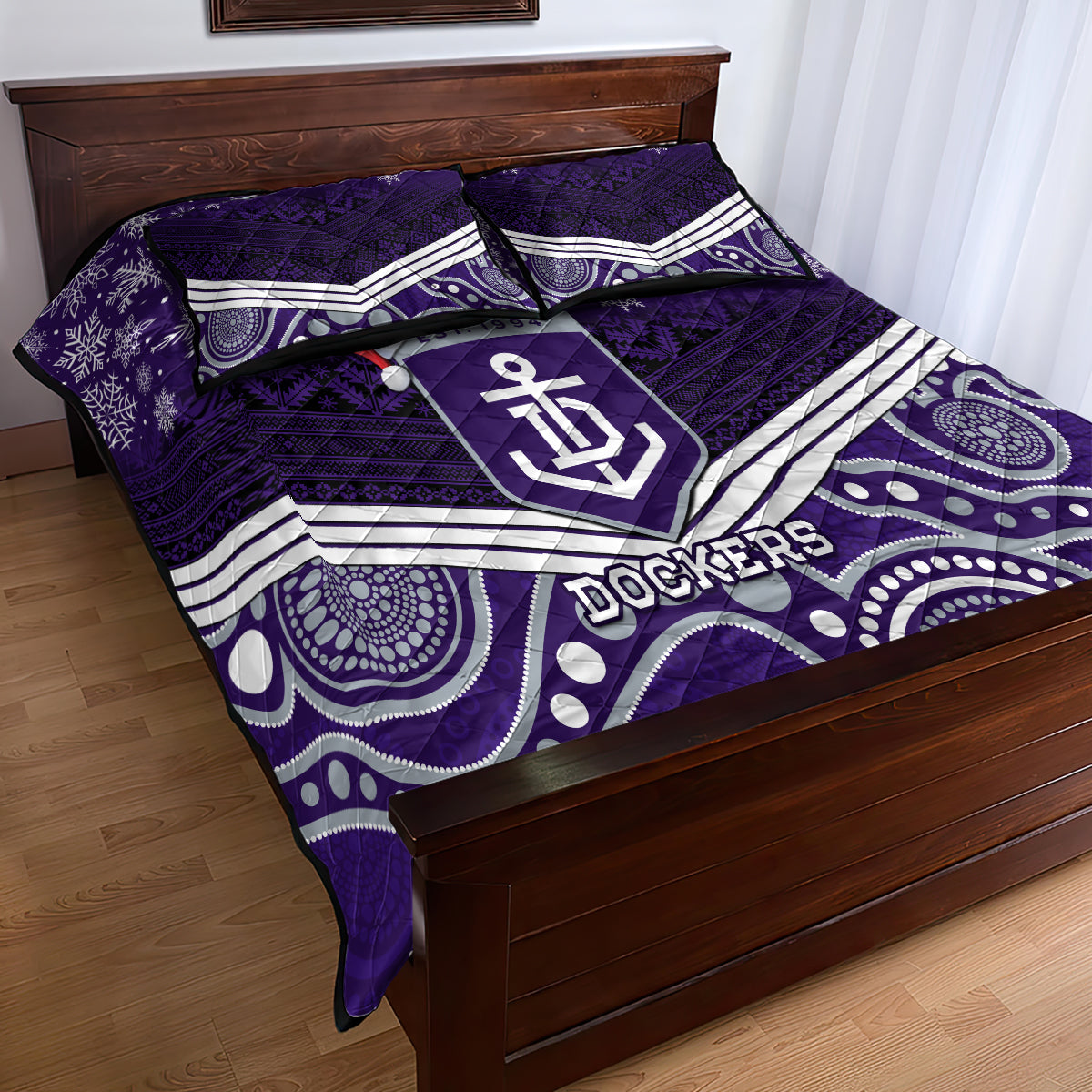 custom-dockers-football-christmas-quilt-bed-set-merry-xmas-2023-mix-aboriginal-art