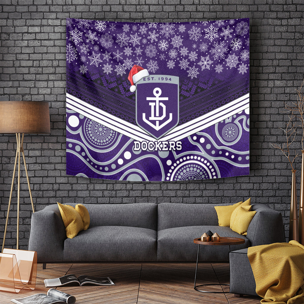 custom-dockers-football-christmas-tapestry-merry-xmas-2023-mix-aboriginal-art