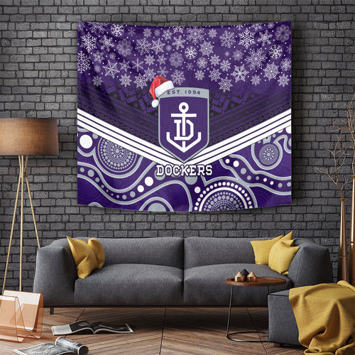 custom-dockers-football-christmas-tapestry-merry-xmas-2023-mix-aboriginal-art
