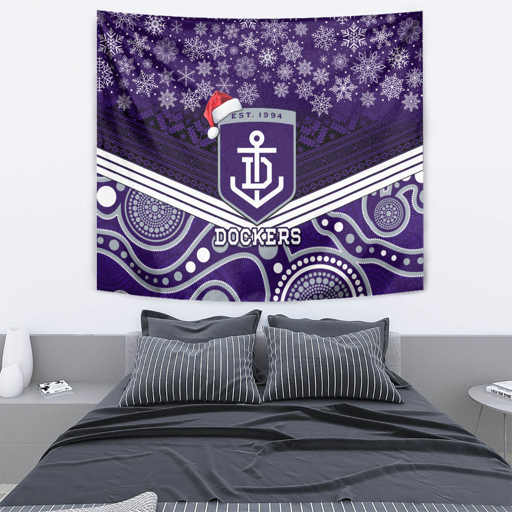 custom-dockers-football-christmas-tapestry-merry-xmas-2023-mix-aboriginal-art