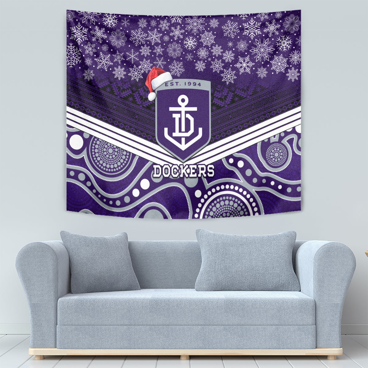 custom-dockers-football-christmas-tapestry-merry-xmas-2023-mix-aboriginal-art