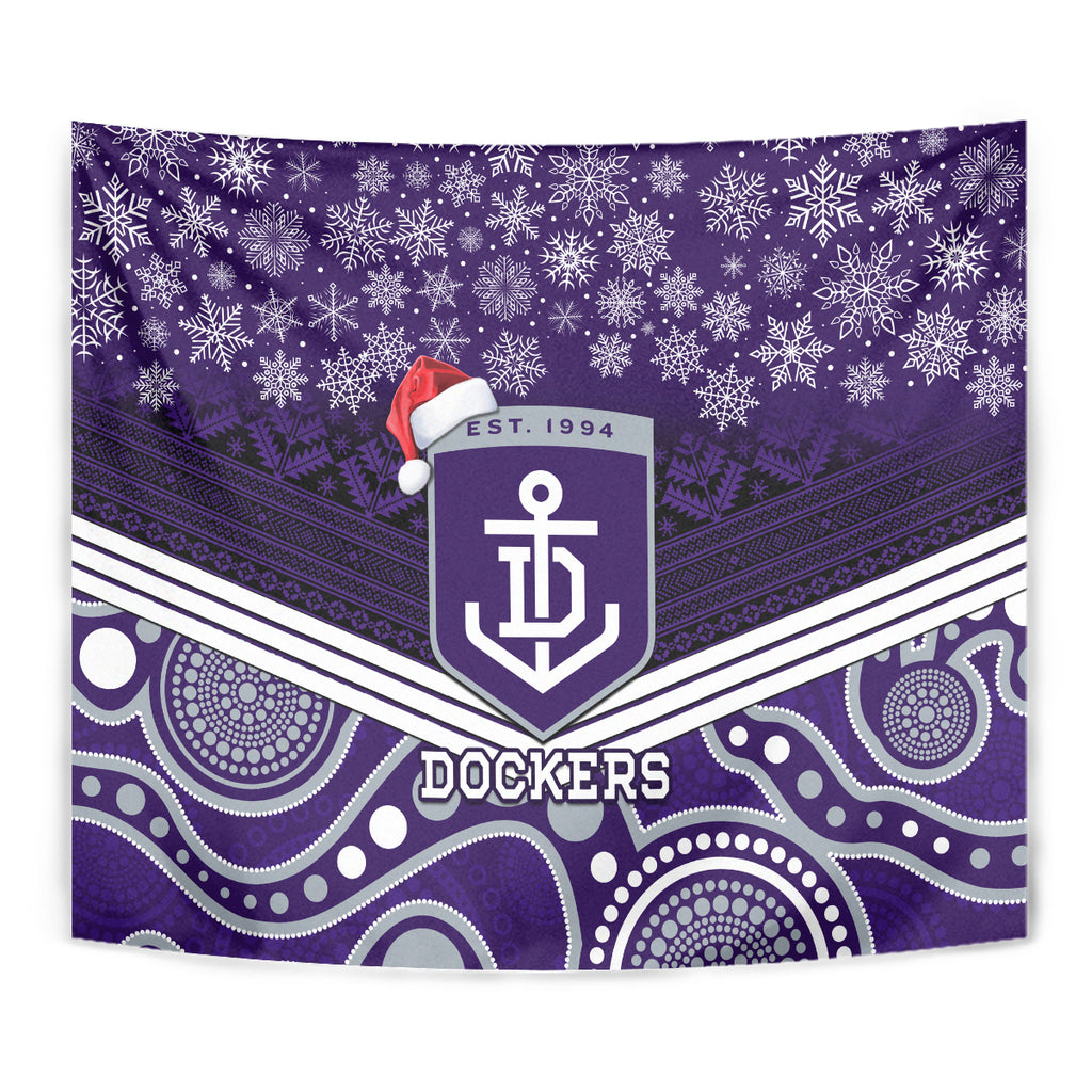 custom-dockers-football-christmas-tapestry-merry-xmas-2023-mix-aboriginal-art