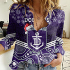 custom-dockers-football-christmas-women-casual-shirt-merry-xmas-2023-mix-aboriginal-art