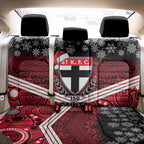 custom-st-kilda-football-christmas-back-car-seat-cover-merry-xmas-2023-mix-aboriginal-art
