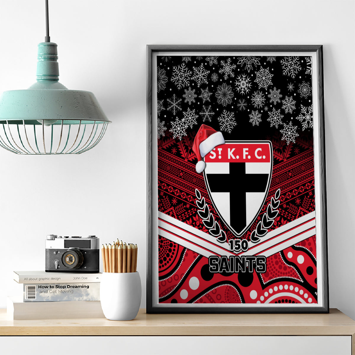custom-st-kilda-football-christmas-canvas-wall-art-merry-xmas-2023-mix-aboriginal-art