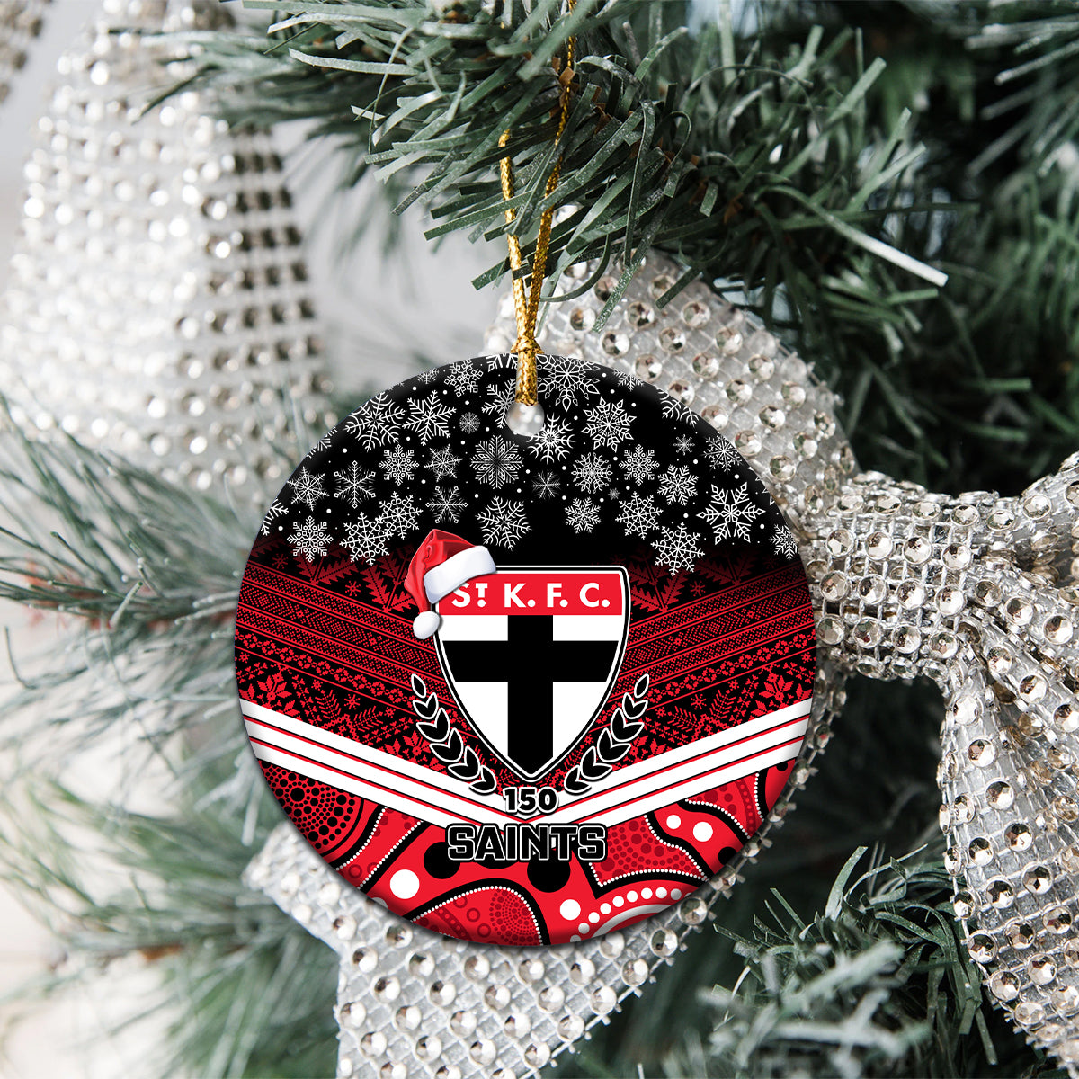 st-kilda-football-christmas-ceramic-ornament-merry-xmas-2023-mix-aboriginal-art
