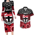 custom-st-kilda-football-christmas-couples-matching-long-sleeve-bodycon-dress-and-hawaiian-shirt-merry-xmas-2023-mix-aboriginal-art