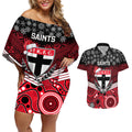 custom-st-kilda-football-christmas-couples-matching-off-shoulder-short-dress-and-hawaiian-shirt-merry-xmas-2023-mix-aboriginal-art