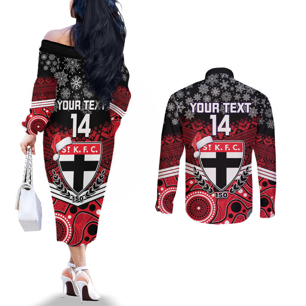 custom-st-kilda-football-christmas-couples-matching-off-the-shoulder-long-sleeve-dress-and-long-sleeve-button-shirt-merry-xmas-2023-mix-aboriginal-art