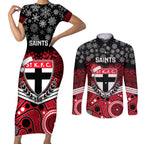custom-st-kilda-football-christmas-couples-matching-short-sleeve-bodycon-dress-and-long-sleeve-button-shirt-merry-xmas-2023-mix-aboriginal-art
