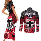 custom-st-kilda-football-christmas-couples-matching-short-sleeve-bodycon-dress-and-long-sleeve-button-shirt-merry-xmas-2023-mix-aboriginal-art