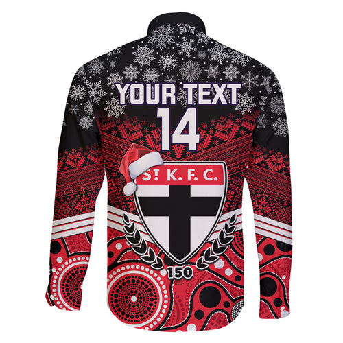 custom-st-kilda-football-christmas-family-matching-long-sleeve-bodycon-dress-and-hawaiian-shirt-merry-xmas-2023-mix-aboriginal-art