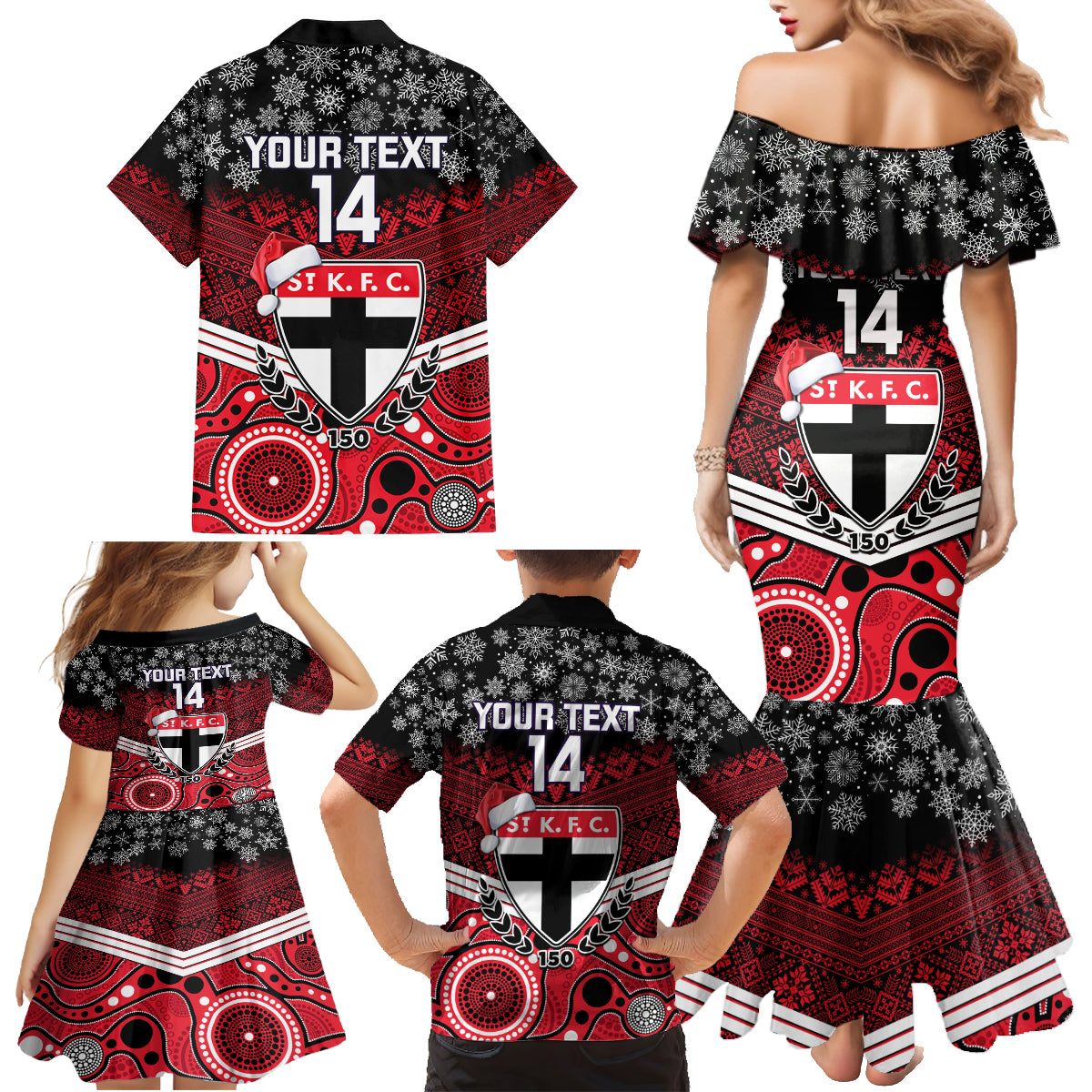 custom-st-kilda-football-christmas-family-matching-mermaid-dress-and-hawaiian-shirt-merry-xmas-2023-mix-aboriginal-art