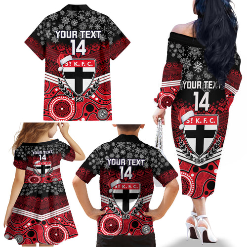 custom-st-kilda-football-christmas-family-matching-off-shoulder-long-sleeve-dress-and-hawaiian-shirt-merry-xmas-2023-mix-aboriginal-art