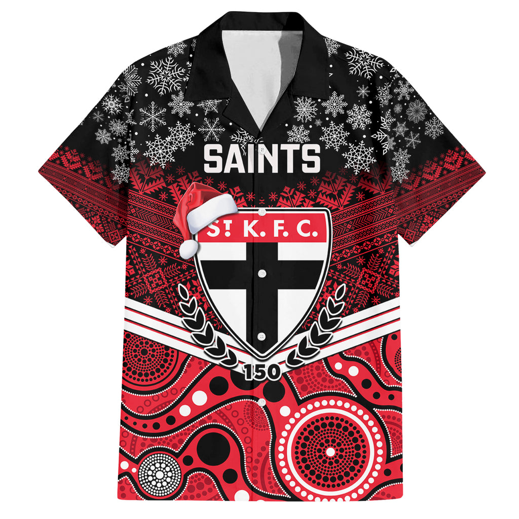 custom-st-kilda-football-christmas-family-matching-off-shoulder-long-sleeve-dress-and-hawaiian-shirt-merry-xmas-2023-mix-aboriginal-art