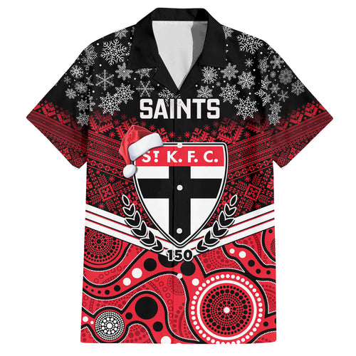 custom-st-kilda-football-christmas-family-matching-off-shoulder-maxi-dress-and-hawaiian-shirt-merry-xmas-2023-mix-aboriginal-art