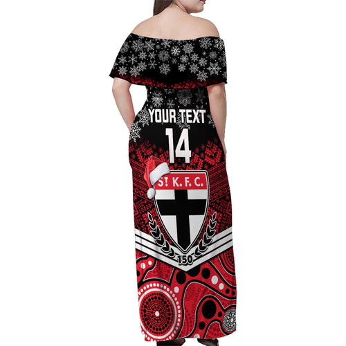 custom-st-kilda-football-christmas-family-matching-off-shoulder-maxi-dress-and-hawaiian-shirt-merry-xmas-2023-mix-aboriginal-art