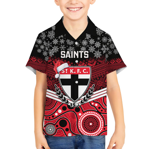 custom-st-kilda-football-christmas-family-matching-off-shoulder-maxi-dress-and-hawaiian-shirt-merry-xmas-2023-mix-aboriginal-art