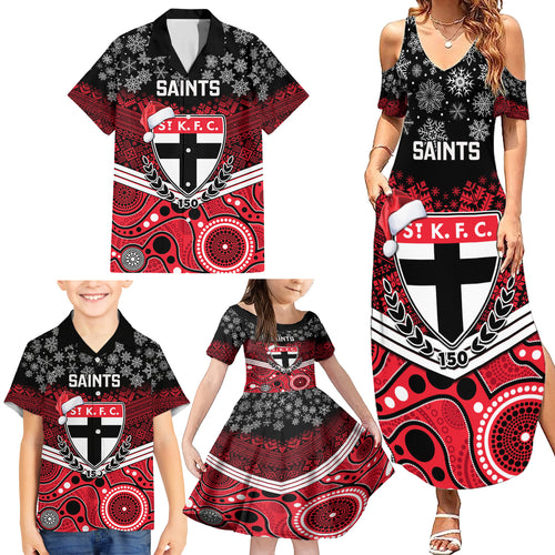 custom-st-kilda-football-christmas-family-matching-summer-maxi-dress-and-hawaiian-shirt-merry-xmas-2023-mix-aboriginal-art