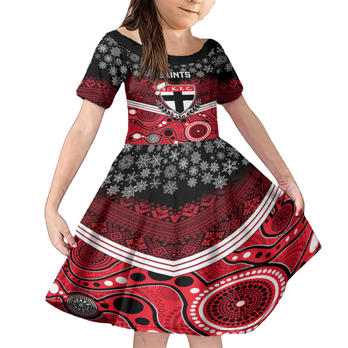 custom-st-kilda-football-christmas-family-matching-summer-maxi-dress-and-hawaiian-shirt-merry-xmas-2023-mix-aboriginal-art