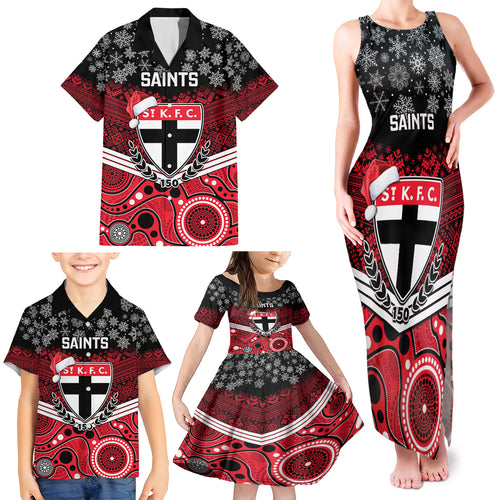 custom-st-kilda-football-christmas-family-matching-tank-maxi-dress-and-hawaiian-shirt-merry-xmas-2023-mix-aboriginal-art