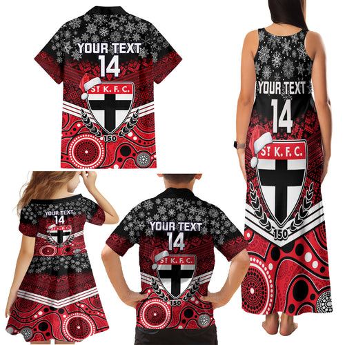 custom-st-kilda-football-christmas-family-matching-tank-maxi-dress-and-hawaiian-shirt-merry-xmas-2023-mix-aboriginal-art