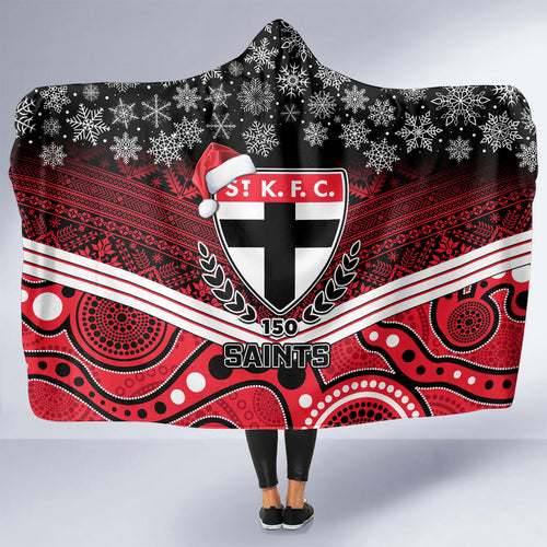 custom-st-kilda-football-christmas-hooded-blanket-merry-xmas-2023-mix-aboriginal-art