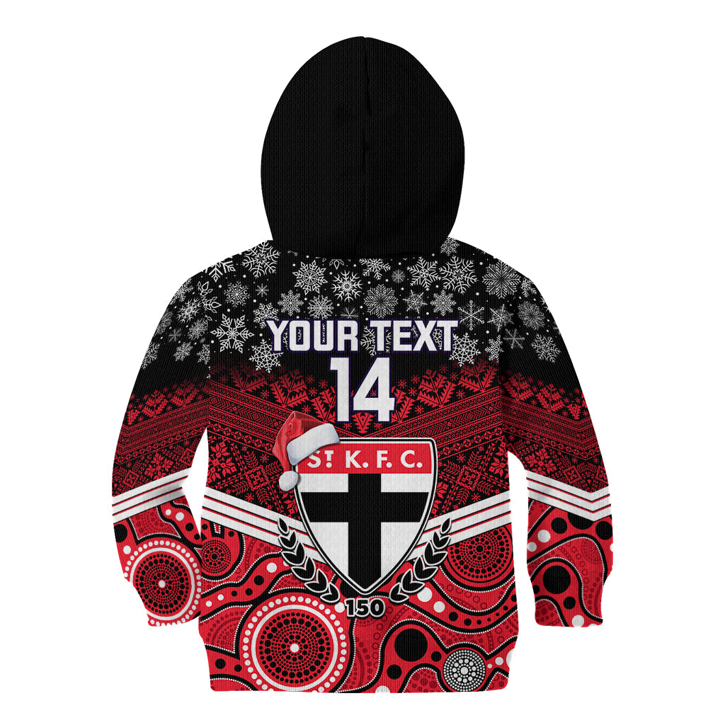 custom-st-kilda-football-christmas-kid-hoodie-merry-xmas-2023-mix-aboriginal-art