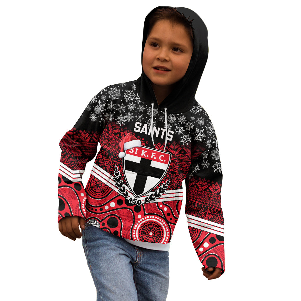 custom-st-kilda-football-christmas-kid-hoodie-merry-xmas-2023-mix-aboriginal-art