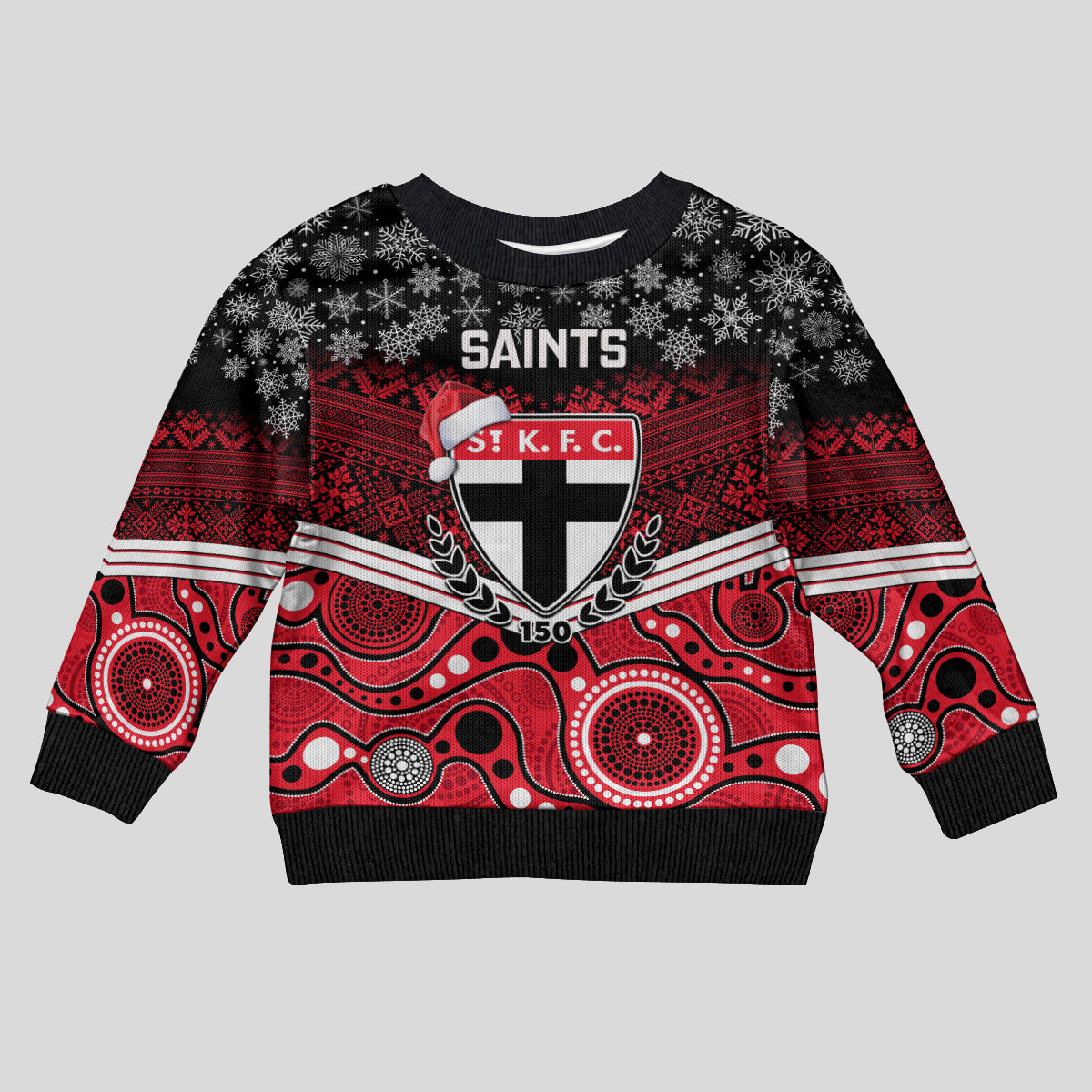 custom-st-kilda-football-christmas-kid-ugly-christmas-sweater-merry-xmas-2023-mix-aboriginal-art