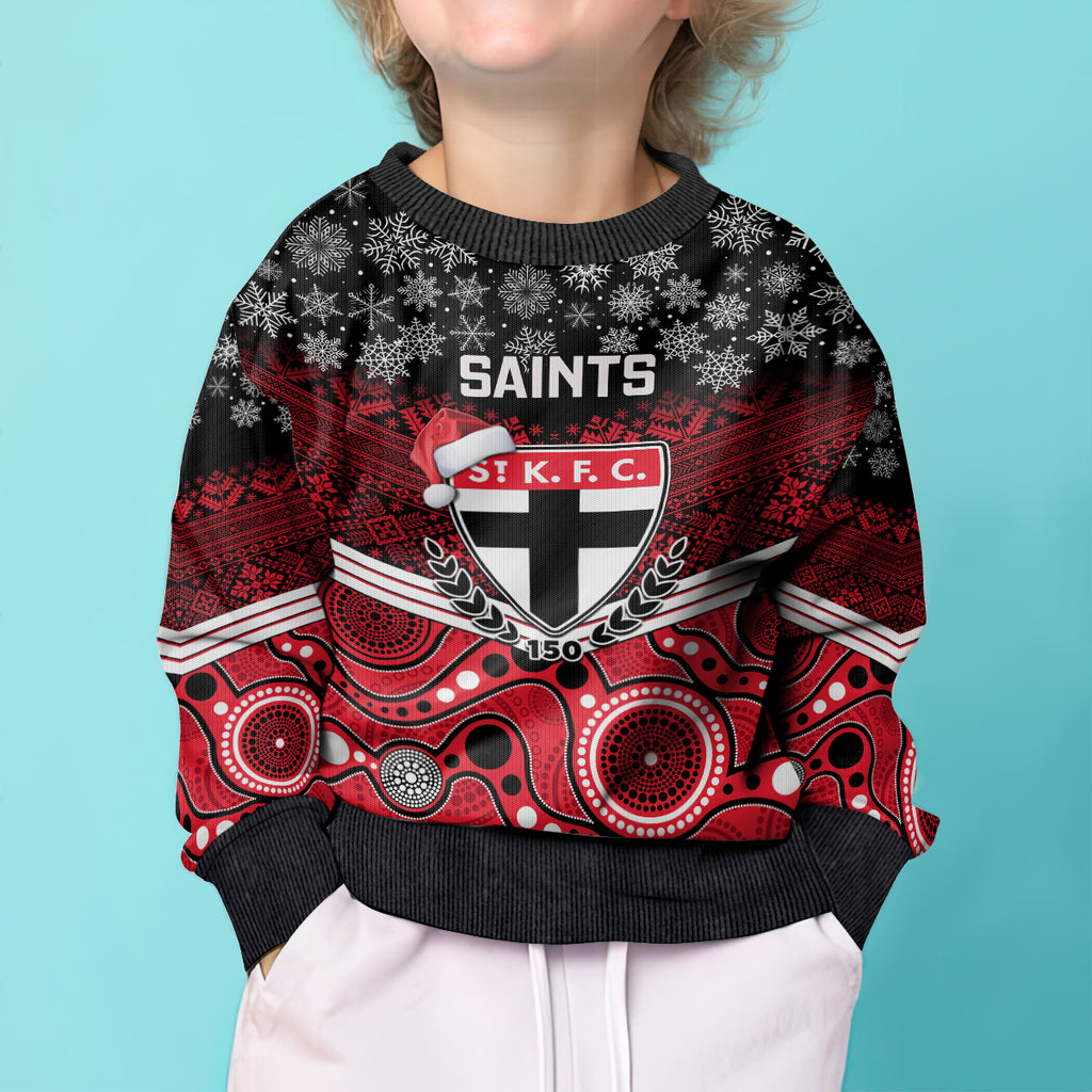 custom-st-kilda-football-christmas-kid-ugly-christmas-sweater-merry-xmas-2023-mix-aboriginal-art