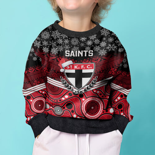 custom-st-kilda-football-christmas-kid-ugly-christmas-sweater-merry-xmas-2023-mix-aboriginal-art