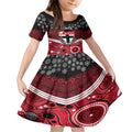 custom-st-kilda-football-christmas-kid-short-sleeve-dress-merry-xmas-2023-mix-aboriginal-art