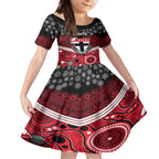 custom-st-kilda-football-christmas-kid-short-sleeve-dress-merry-xmas-2023-mix-aboriginal-art