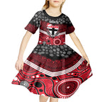 custom-st-kilda-football-christmas-kid-short-sleeve-dress-merry-xmas-2023-mix-aboriginal-art