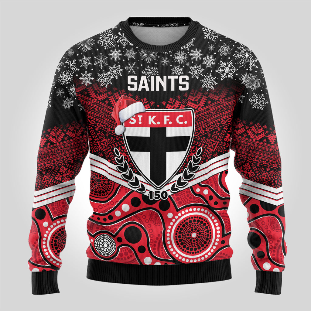 custom-st-kilda-football-christmas-ugly-christmas-sweater-merry-xmas-2023-mix-aboriginal-art